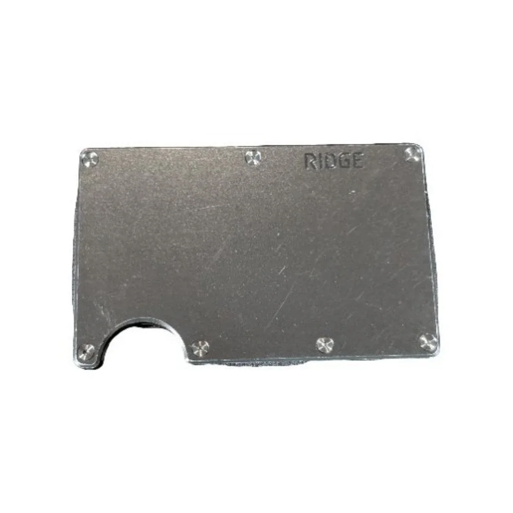 Pp3U The Ridge Wallet 2.0 - Aluminum With Cash Strap - Royal (Black) Model A0449